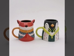 クリスマス・クロース イラストレーション 3d 陶器のカップ オフィス
