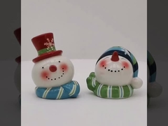 3Dセラミックスパイスセット 塩とペッパーシェイカーポット クリスマス