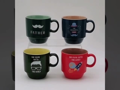 14OZ カスタマイズされたパパカップ プレゼントセット付き セラミックカップ 父の日最高のプレゼント