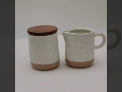 セラミック 砂糖 と クリーム セット