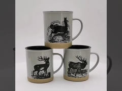 ホース 鹿 陶器 コーヒー カップ 耐久 スタイリッシュ オフィス