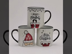 セラミック カフェカップ 手作り ハーブコーヒーカップ 石器カップ ギフト 3D シルクプリント 5 葉