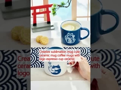 クリエイティブのサブリメーションカップ かわいいセラミックカップ ロゴエスプレッソカップセラミックとコーヒーカップ