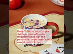 ストック ヨーロッパのスタイル 高級 ギフト カフェカップ セラミック カスタマイズされたカップ