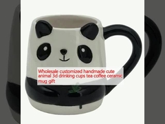 オーダーメイド手造り 可愛い動物 3D飲み杯 お茶コーヒー セラミックカップ ギフト