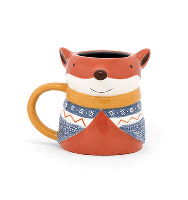 Christmas Claus Illustration 3d Ceramic Mug for Office
